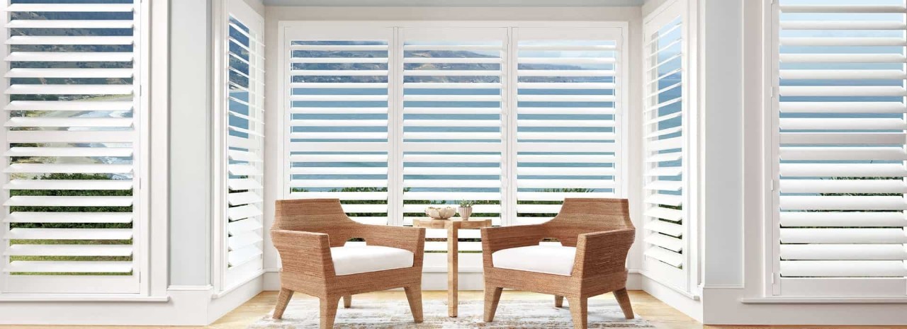 Palm Beach™ Polysatin™ Shutters La Quinta, California (CA) how white plantation shutters can brighten your home.