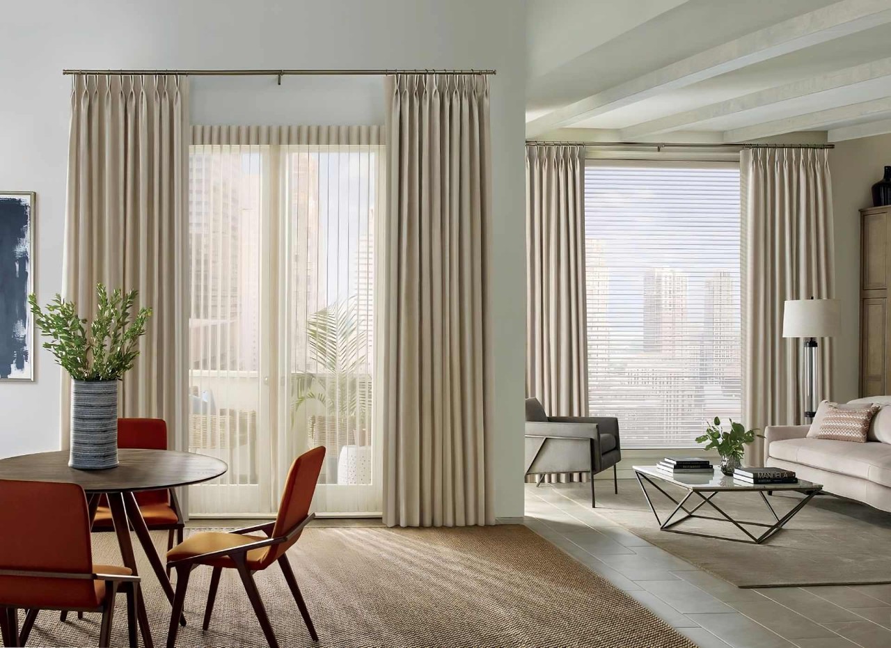 Silhouette® Window Shadings with beautiful fabrics, adjustable vanes, and more