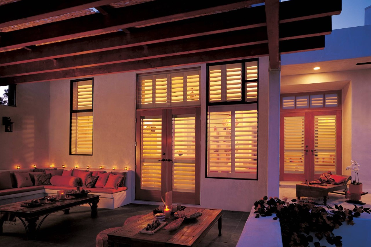 Hunter Douglas NewStyle® Composite Shutters for French doors near La Quinta, California (CA)